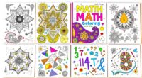 math themed creative coloring books