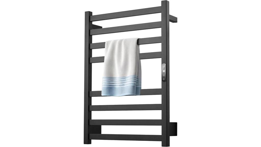 matte black towel warmer