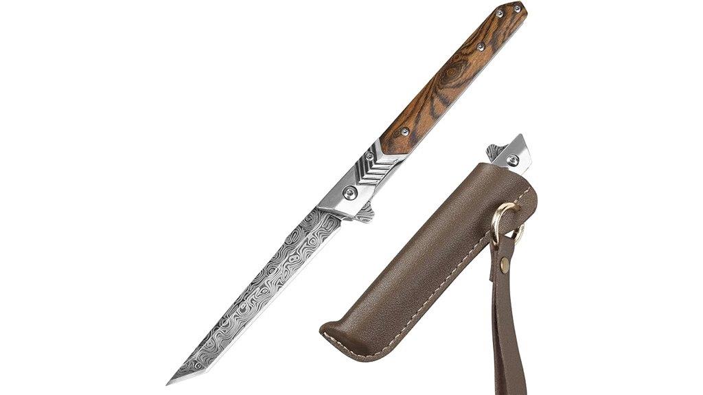 men s 3 7 inch folding tanto
