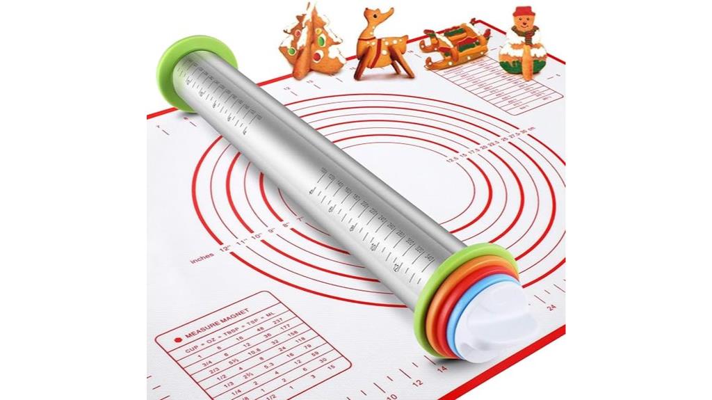 metal roller with silicone mat