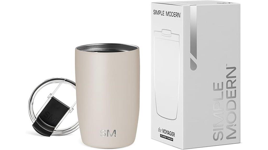 modern flip lid tumbler