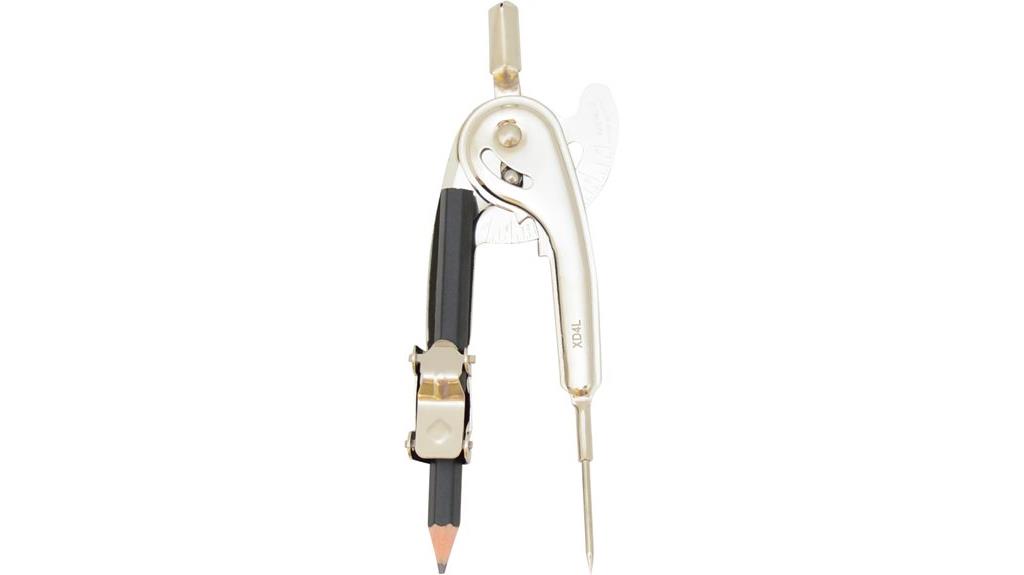 nickel plated compass pencil