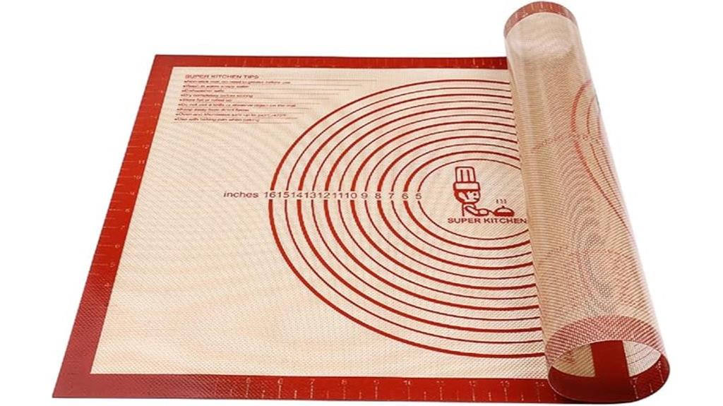 non slip measuring pastry mat