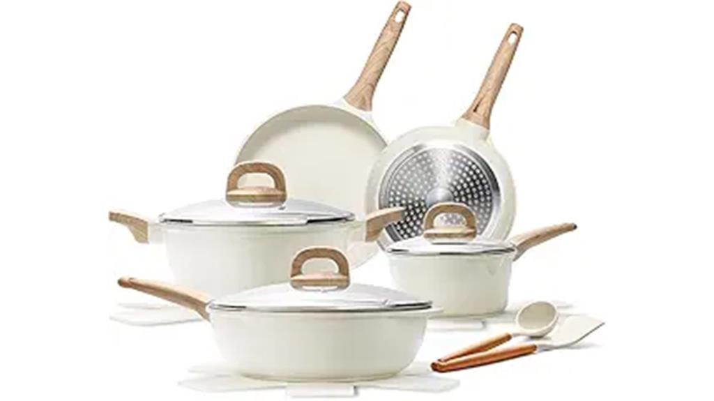 nonstick granite induction cookware