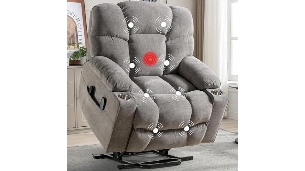 oversized elderly power recliner