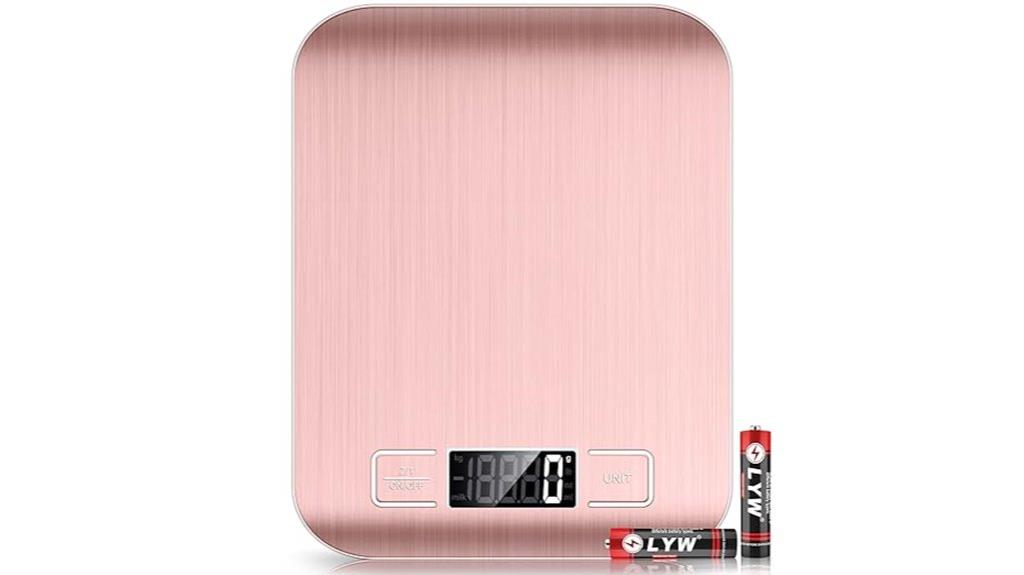 pink mik nana kitchen scale