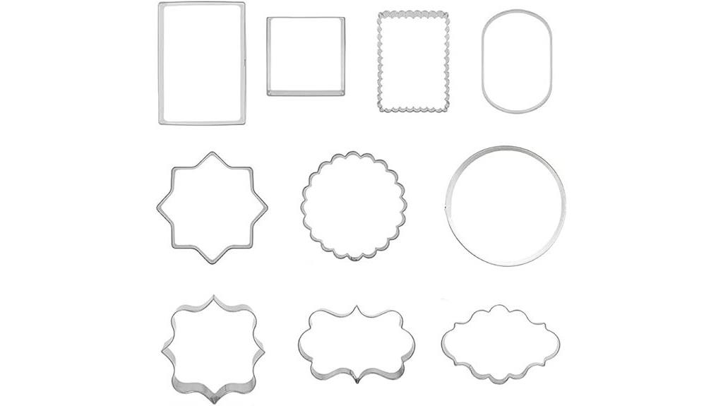 plaque frame cookie cutters
