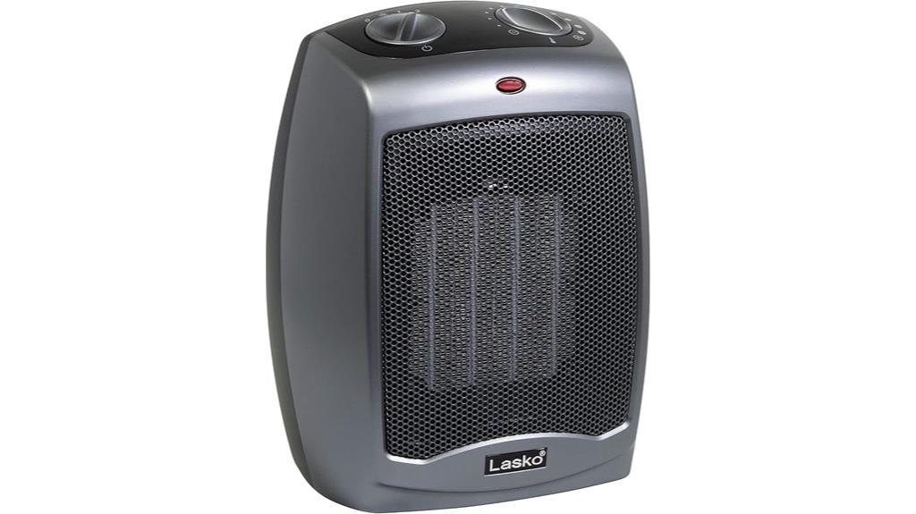 portable ceramic heater with safety