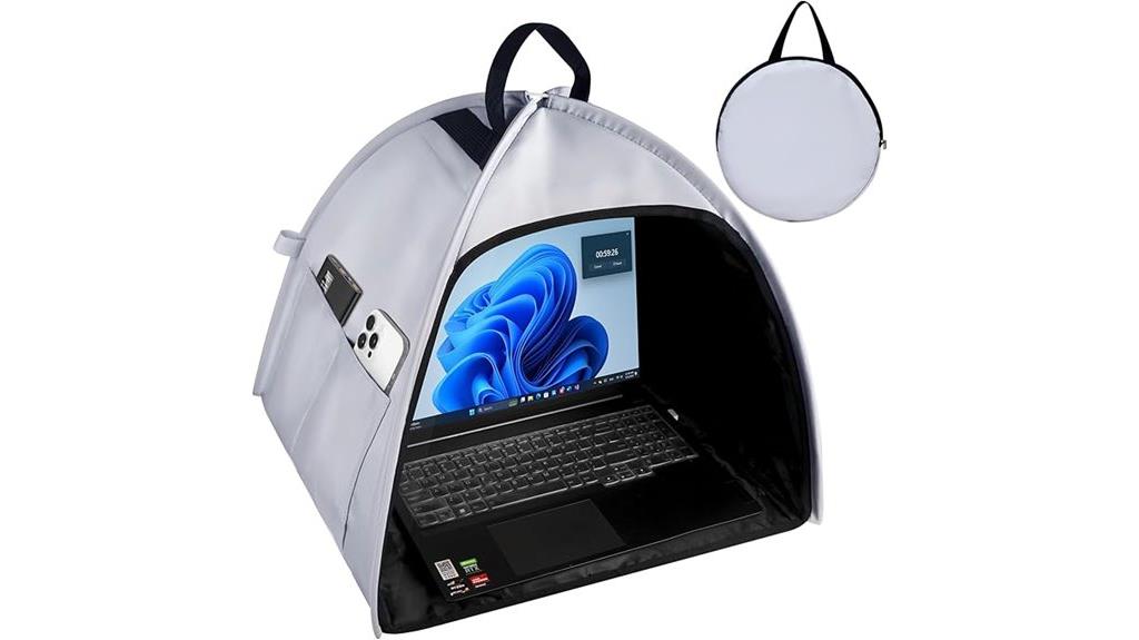 portable laptop sun shade