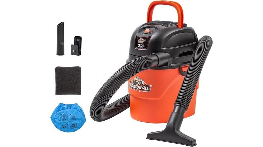 portable orange wet dry vacuum