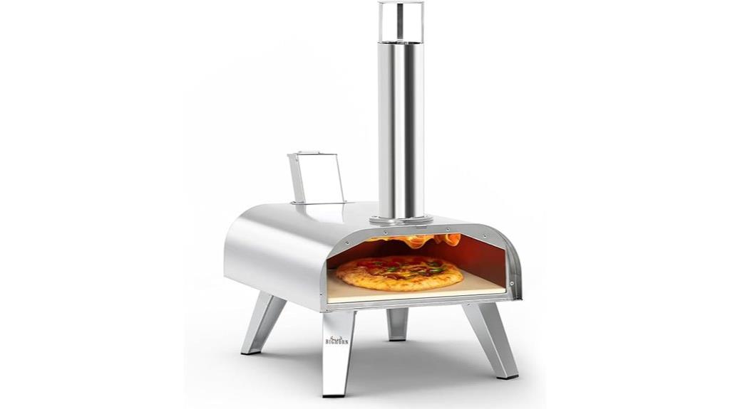 portable stainless steel pizza oven