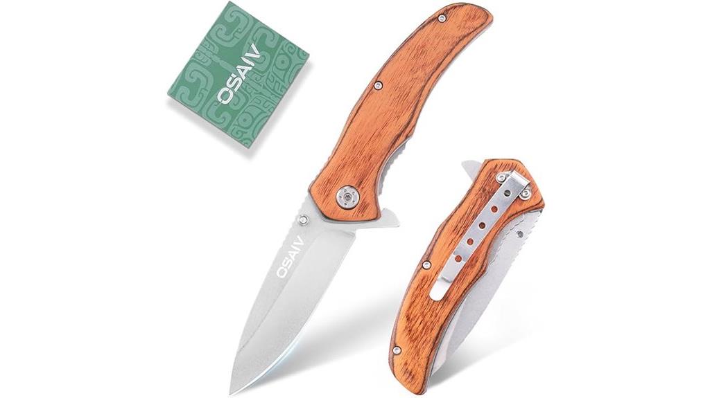portable wood knife set