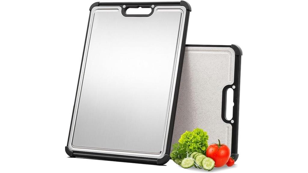 premium stainless steel cutting board
