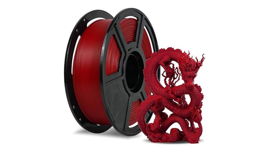 red pla filament spool