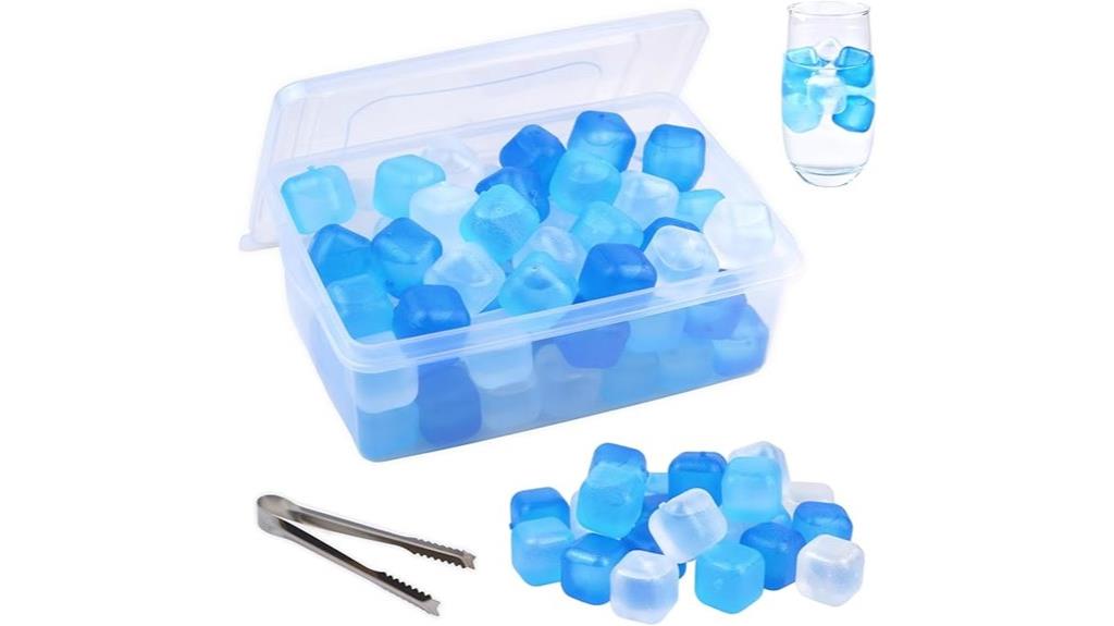 reusable plastic ice cubes