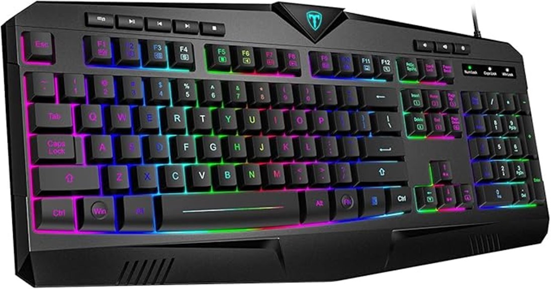 rgb wired gaming keyboard
