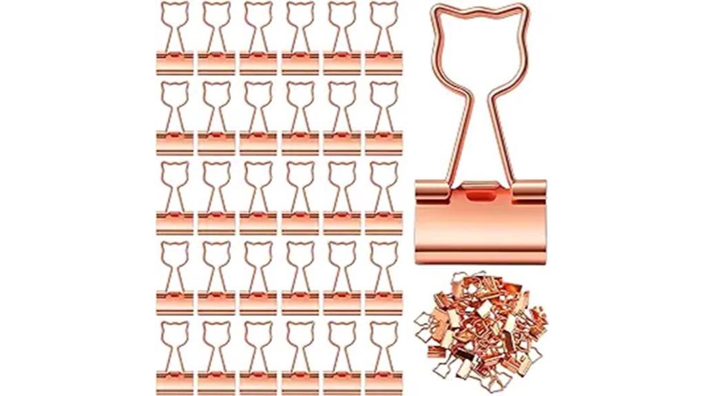 rose gold cat clips