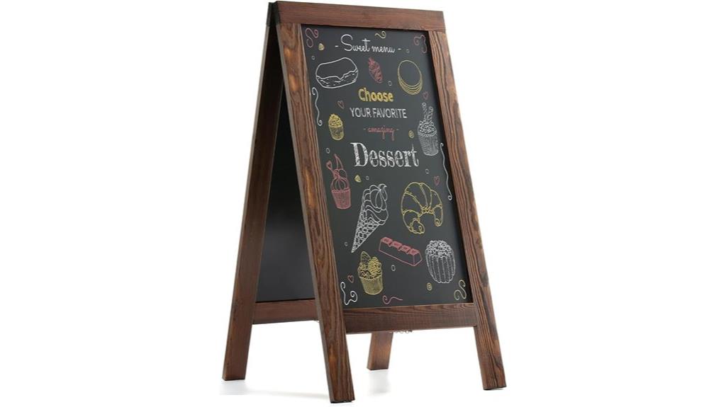 rustic solid pine sandwich board