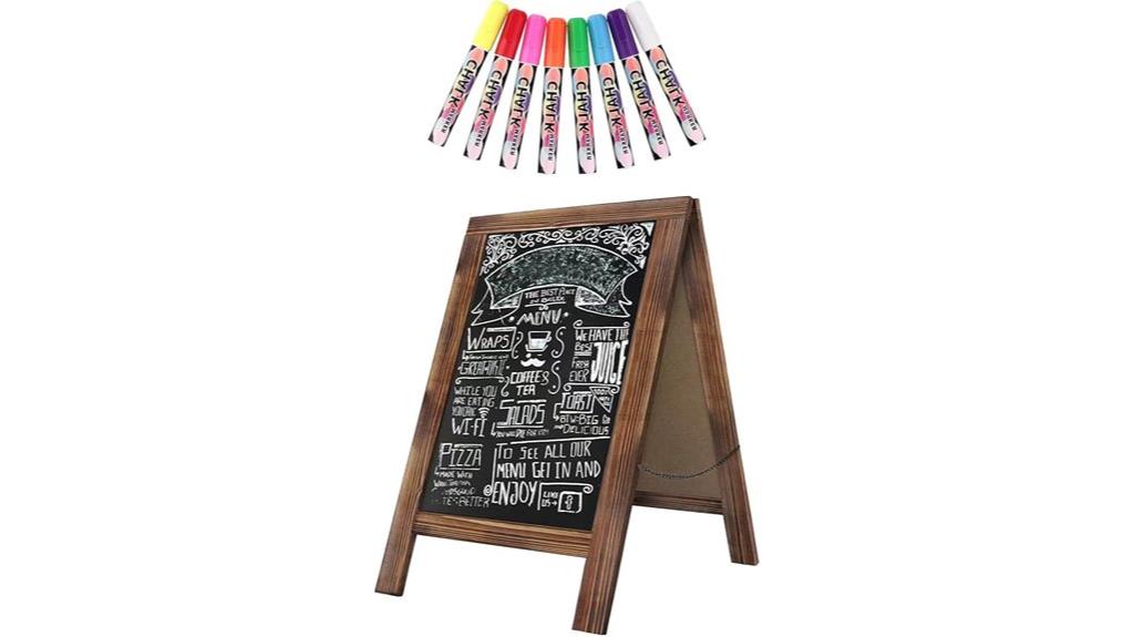 rustic whitewash double chalkboard