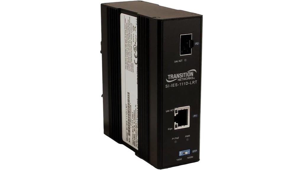 secure poe fiber converter