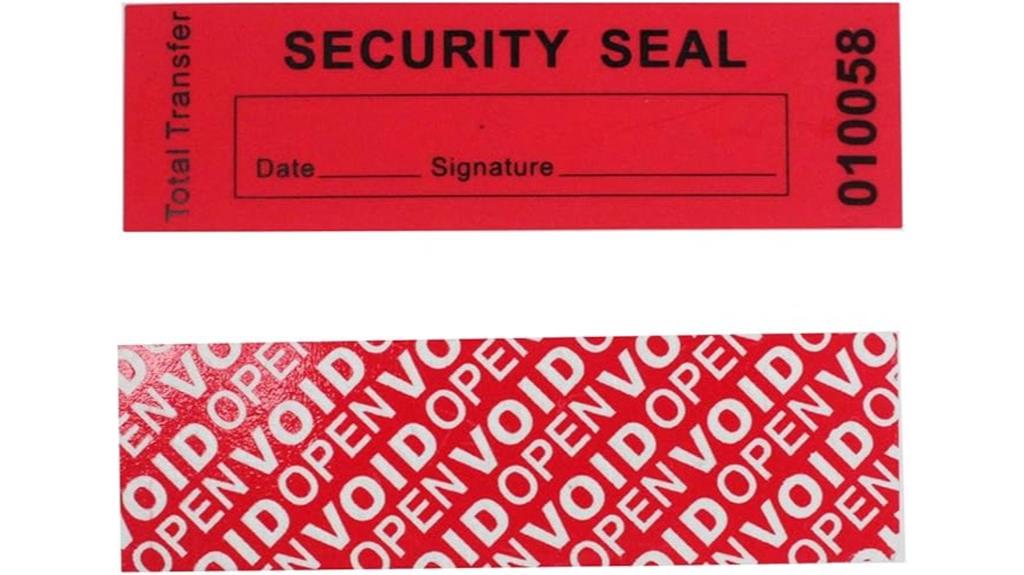serial number security stickers