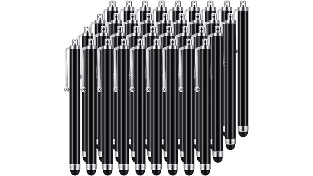 set of thirty six stylus pens