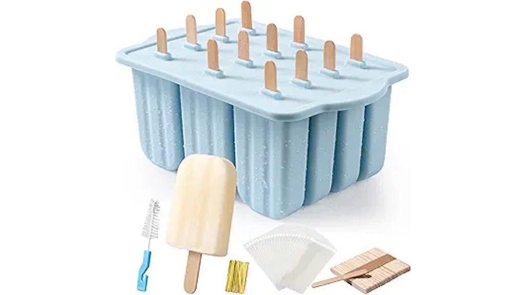 silicone popsicle molds set