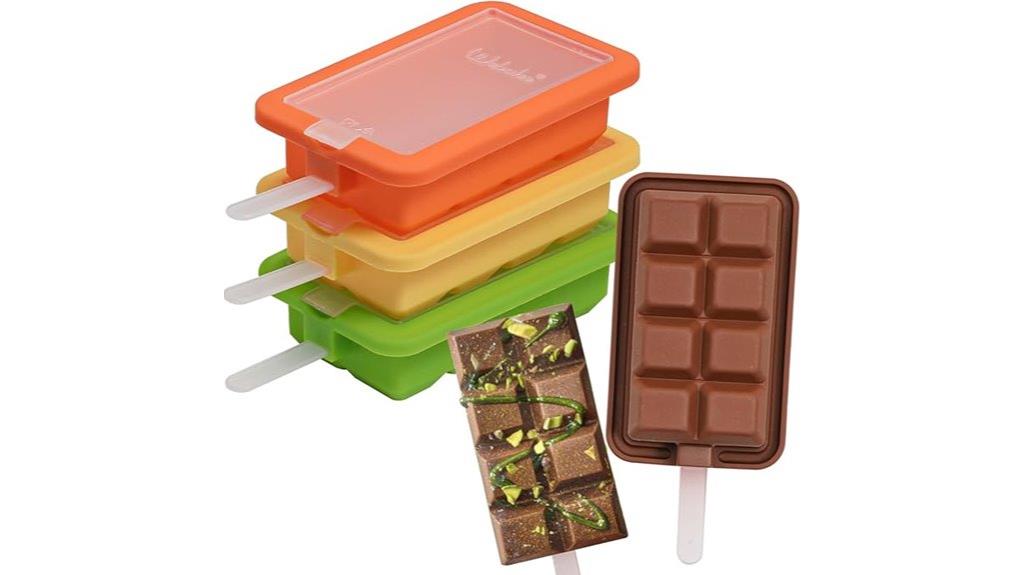 silicone popsicle molds set