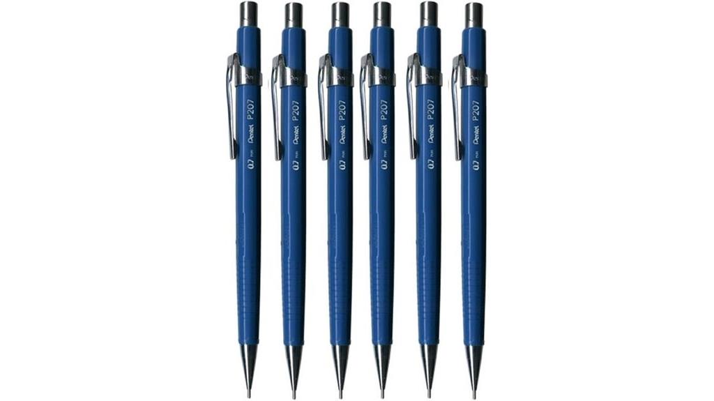 six pack 0 7mm pencils