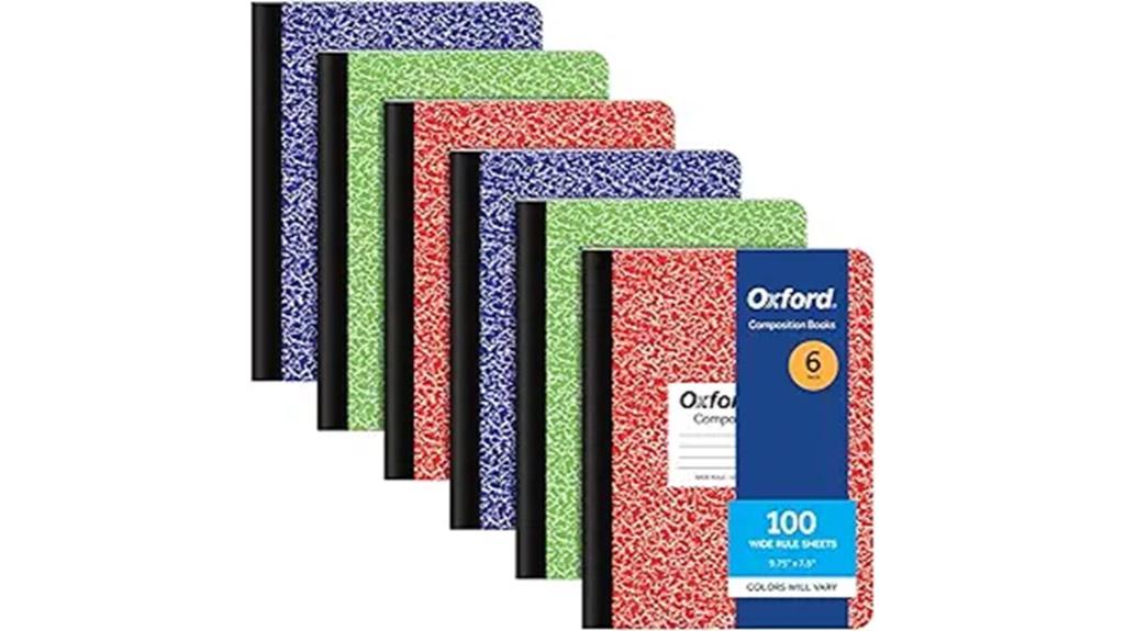 six pack oxford notebooks