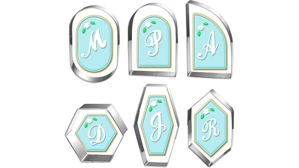 six piece geometric cookie cutter