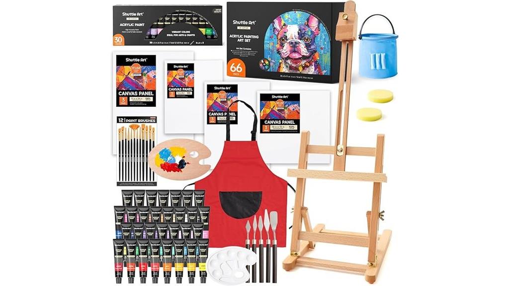 sixty six acrylic paint set