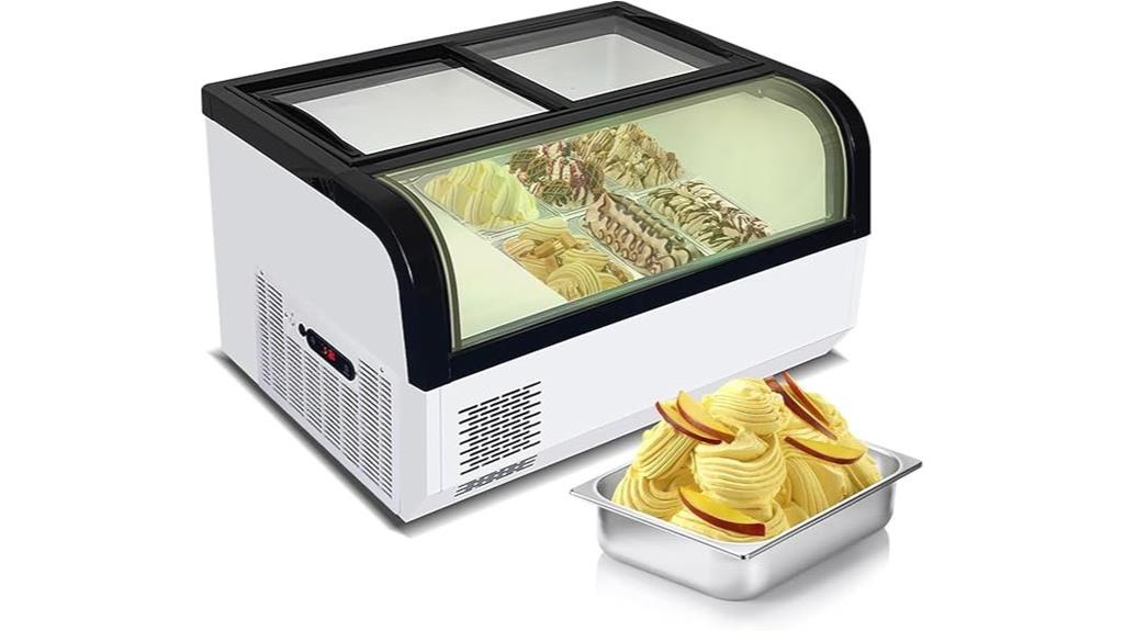 small ice cream dipping cabinet