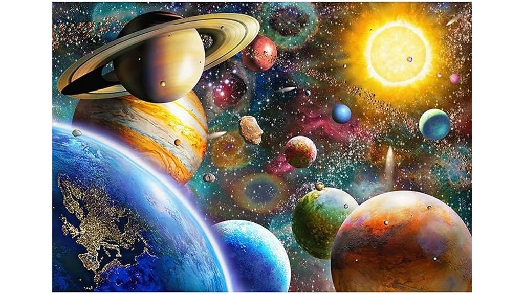 space themed 500 piece puzzle