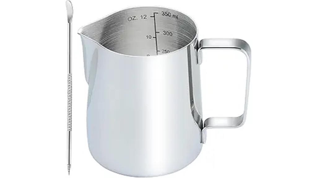 stainless steel 12 oz pitcher