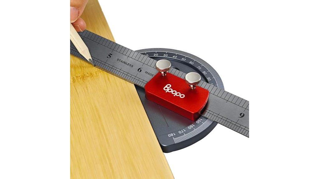 stainless steel angle protractor