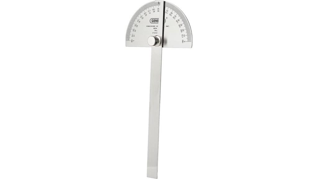 stainless steel angle protractor