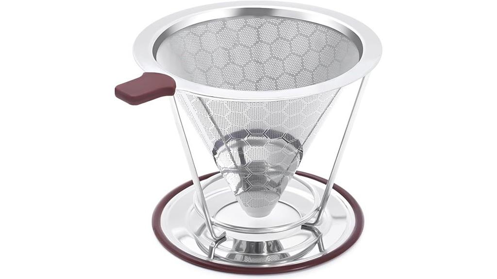 stainless steel coffee dripper