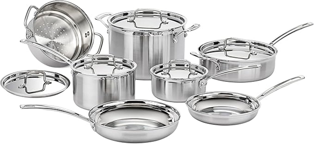 stainless steel cookware set