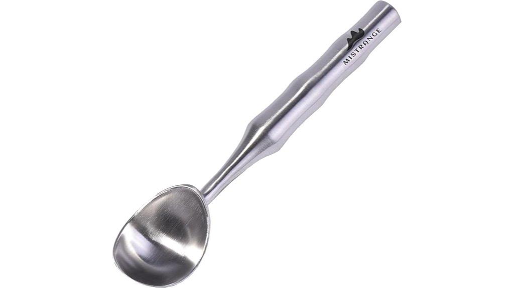 stainless steel ergonomic scoop