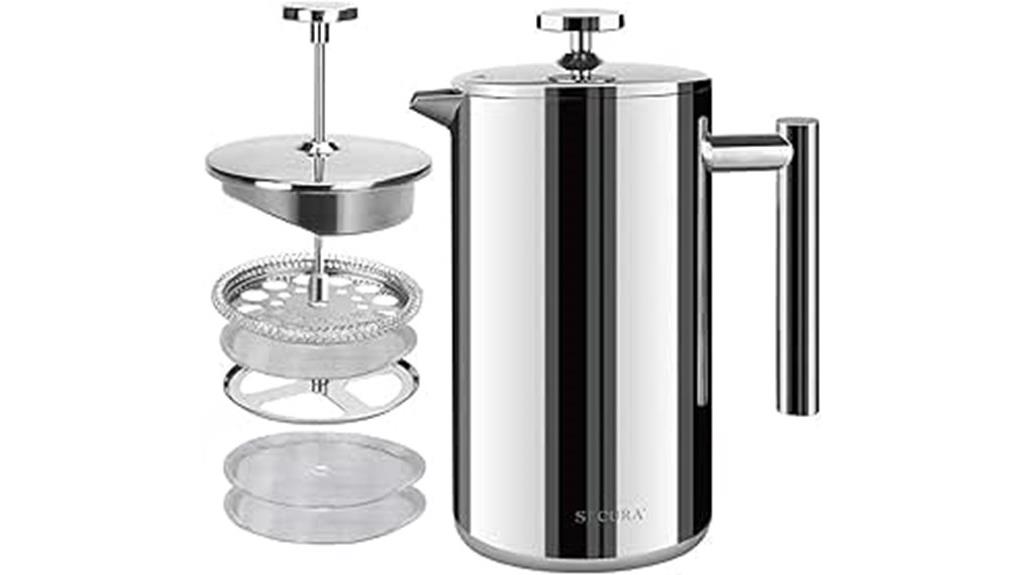 stainless steel insulated coffee maker