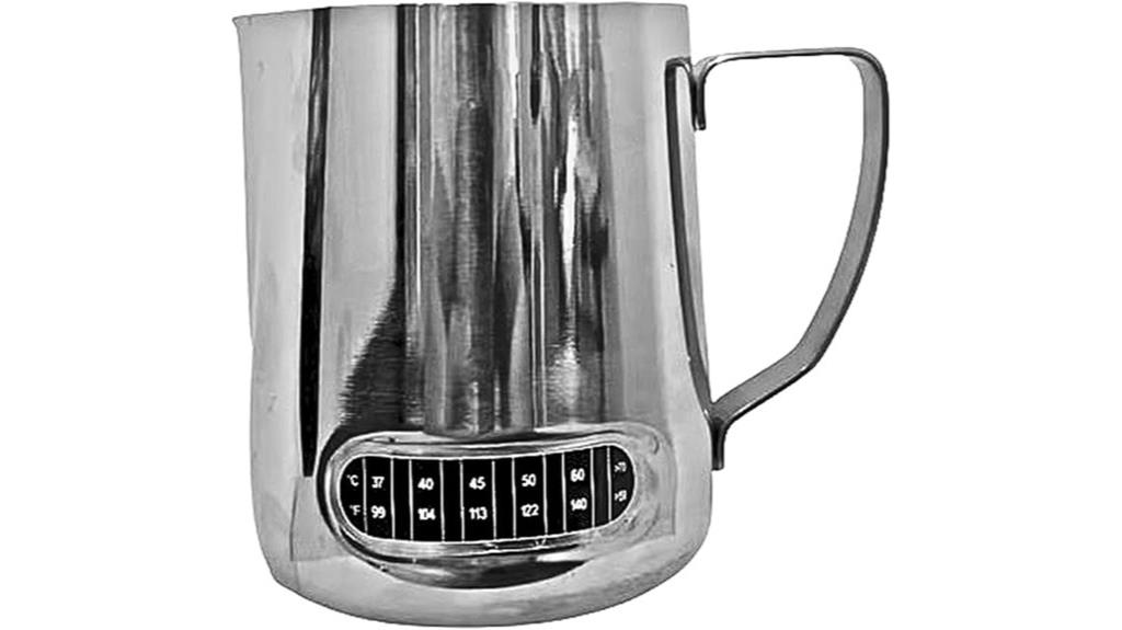 stainless steel milk pitcher