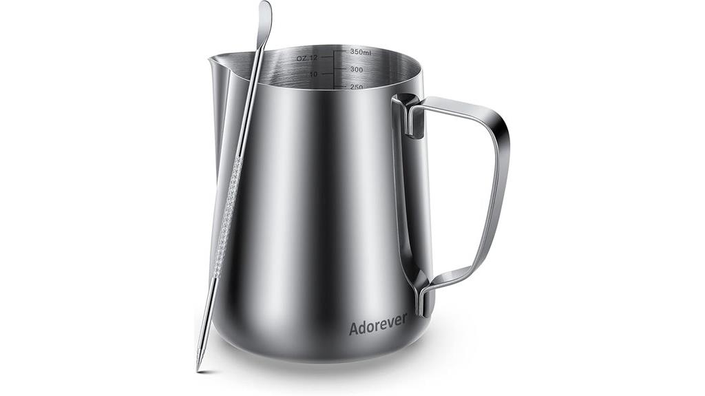 stainless steel milk pitchers