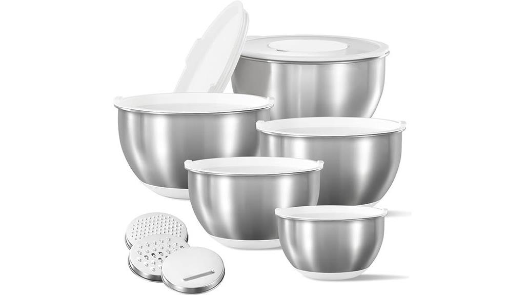 stainless steel mixing bowl set