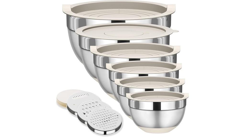stainless steel storage bowls