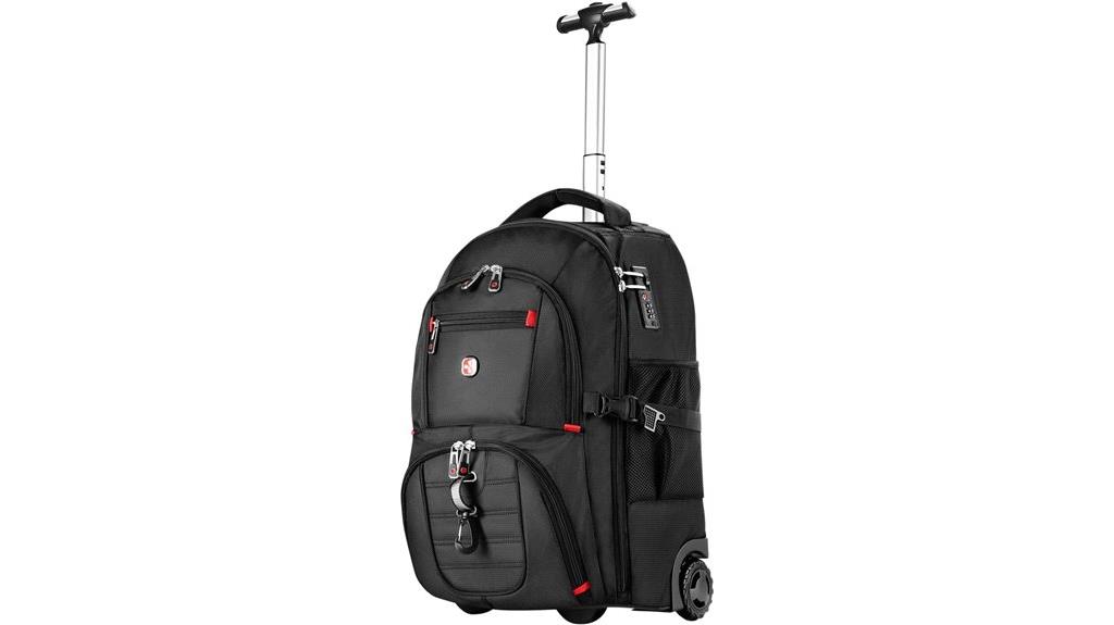 starry rolling water resistant backpack