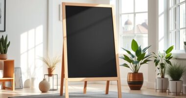 stylish chalkboard easel selections