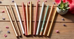 stylish eco friendly metal straws