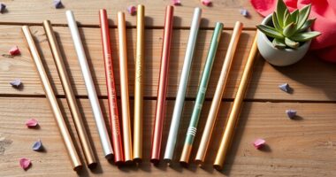 stylish eco friendly metal straws