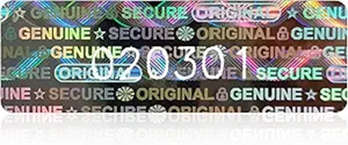 tamper proof hologram security